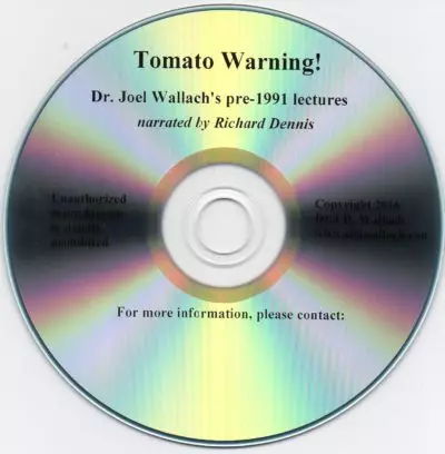 CD - Tomato Warning Narration - By Richard Dennis
