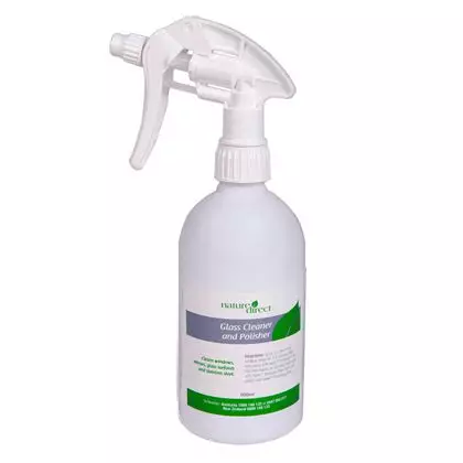 Nature Direct Glass Cleaner and Polisher Applicator Bottle Only - 500ml